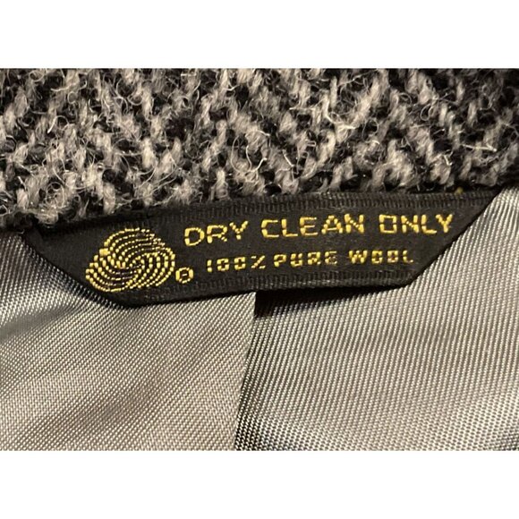 Vtg Harris Tweed Sport Coat Sz 44XXL Black Gray Handwoven 100% Scottish Wool - Picture 7 of 9